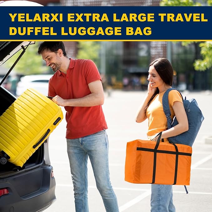 Extra Large Duffle Bag, 30 x 19 x 11 in Travel Big Duffle Bag with Zipper Handle Storage Foldable