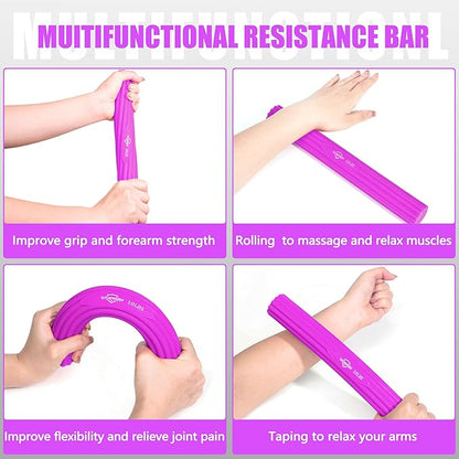 Flex Therapy Bar,Twist Bar for Physical Therapy & Resistance Bar for Golfers