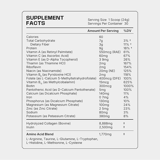Frog Fuel Performance Greens Protein Powder, Nano-Hydrolyzed Grass Fed Protein Greens Powder, 5B