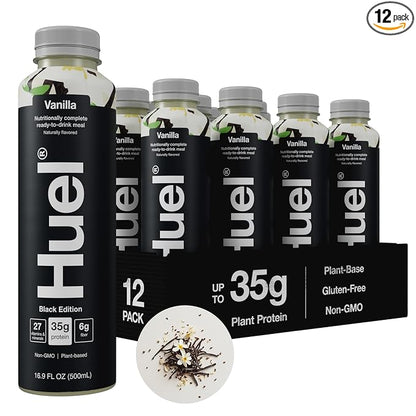 Huel Black Edition Ready-to-Drink | Vanilla Meal Replacement Shake | 35g High Protein Drink | 27