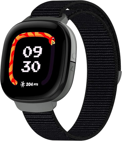 Compatible with Fitbit Google Ace LTE, Quick Release Nylon Hook Loop Replacement Sport Strap