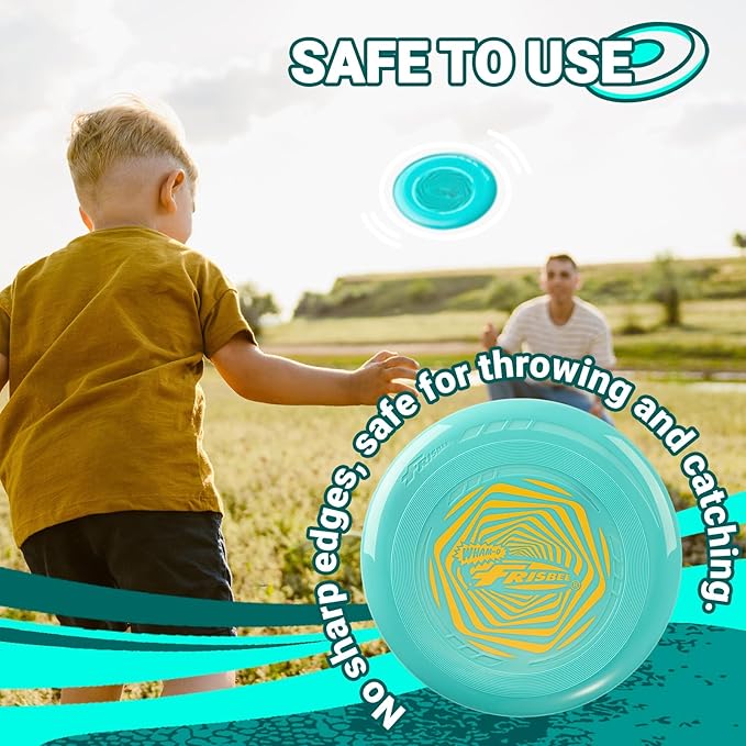 Wham-O Frisbee Go Flying Disc, 9 Inch Lightweight Sports Disc for Beginners Outdoor Beach Backyard