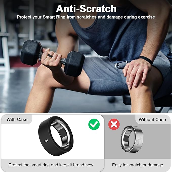 5 Pack Cover Compatible with Oura Ring Gen 4/Oura Ring Gen 3 Horizon/Heritage, Surport Charging
