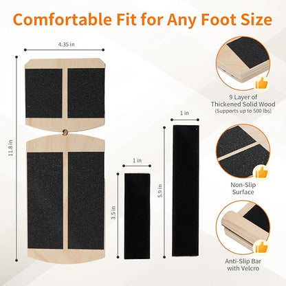Ankle Balance Board Foot Strengthener - Single Leg Balance Board Foot Exerciser for Sprained