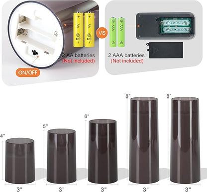 Homemory Realistic Flickering Flameless Candles, Battery Operated Candles, LED Fake Electric Candle