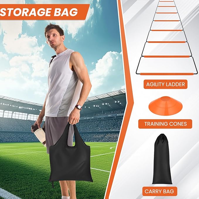 Agility Ladder, Speed Ladder, Agility Ladder Speed Training Equipment, Football Ladder, Footwork