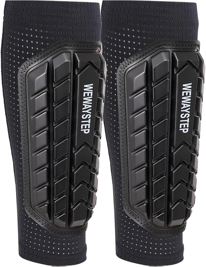 Shin Guards Soccer Kids Youth, Adult Shin Guards with Honeycomb Padding，Breathable & Anti-Slip Calf