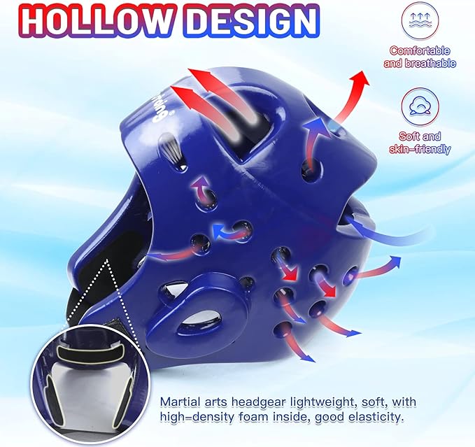 Kids Adults Karate Headgear MMA Martial Arts Helmet, Removable Face Shield, Soft Head Gear for