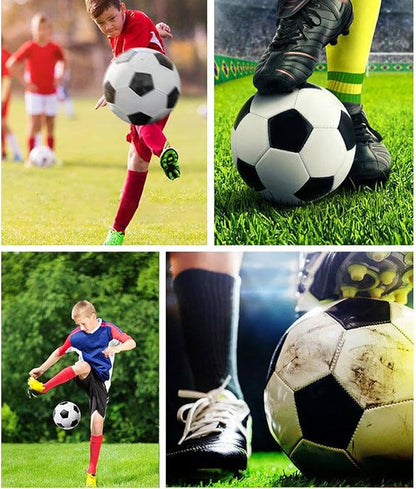 6 Pack Classic Soccer Balls Size 5/4/3 Includes Ball Pump and Net Bag，Soccer Training Ball Practice