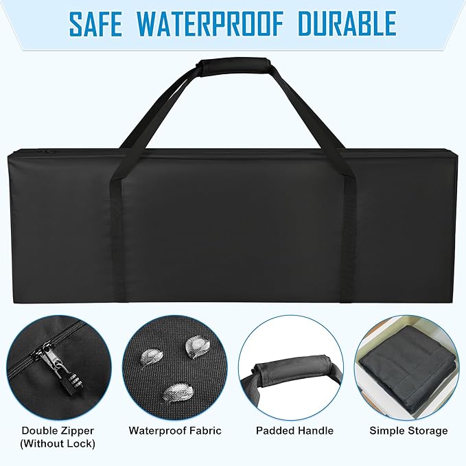 Sports Duffle Bag 60IN Extra Large Travel Duffel Luggage Bag with Upgrade 2-way Lockable Zippers
