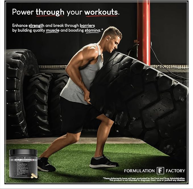 Self Obsessed 10 in 1 Masculinity Maximizer Supplement, Shilajit for Men, Tongkat Ali, Ashwaganda