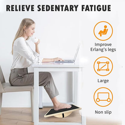 Balance Board Professional Wobble Board for Adults Anti-Slip for Physical Therapy Standing Desk