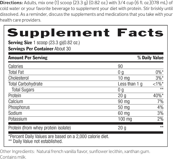 Biochem 100% Whey Isolate Protein Powder - Grass Fed, Low Carb, Keto-Friendly, Non-GMO, Gluten-Free