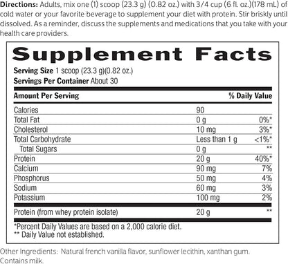 Biochem 100% Whey Isolate Protein Powder - Grass Fed, Low Carb, Keto-Friendly, Non-GMO, Gluten-Free