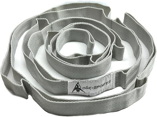 Stretching Strap Yoga Strap with Loops, Stretch Straps for Physical Therapy, Non-Elastic Exercise