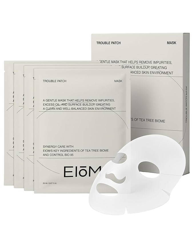 Trouble Patch Mask | Korean Face Mask ??Hydrating & Acne Face Mask for Blemish-Prone Skin, Calming