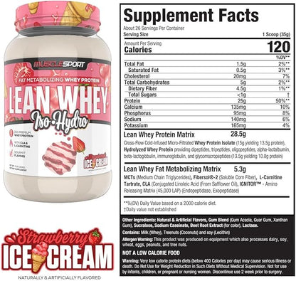 Musclesport Lean Whey Revolution??Protein Powder - Whey Protein Isolate - Low Calorie, Low Carb