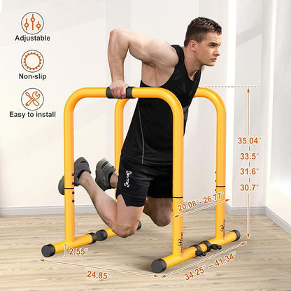 RELIFE REBUILD YOUR LIFE Dip Station Functional Heavy Duty Dip Stands Fitness Workout Dip bar