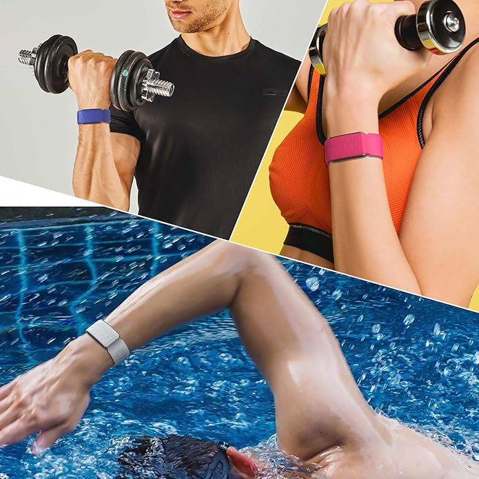 Men Women Soft Silicone Wristband Compatible with Whoop 4.0 Band Strap, Replacement Adjustable