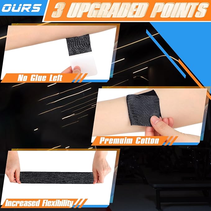 20 Count Kinesiology Tape for Shoulder Pain Relief Pre Cut Sports Waterproof Breathable Enhance