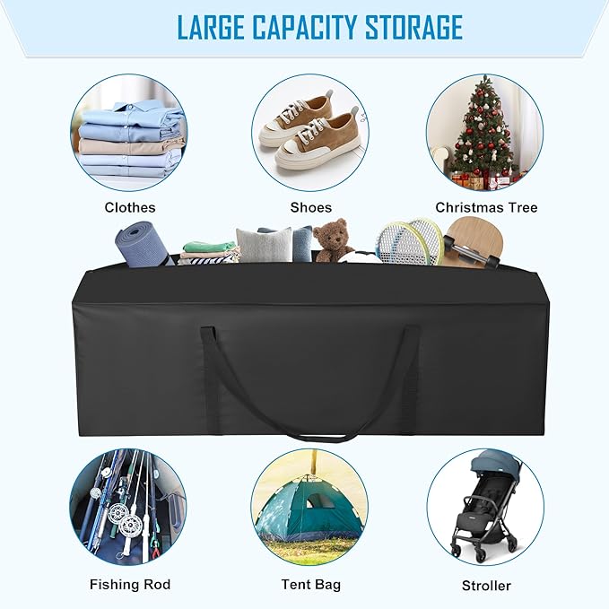 Sports Duffle Bag 60IN Extra Large Travel Duffel Luggage Bag with Upgrade 2-way Lockable Zippers