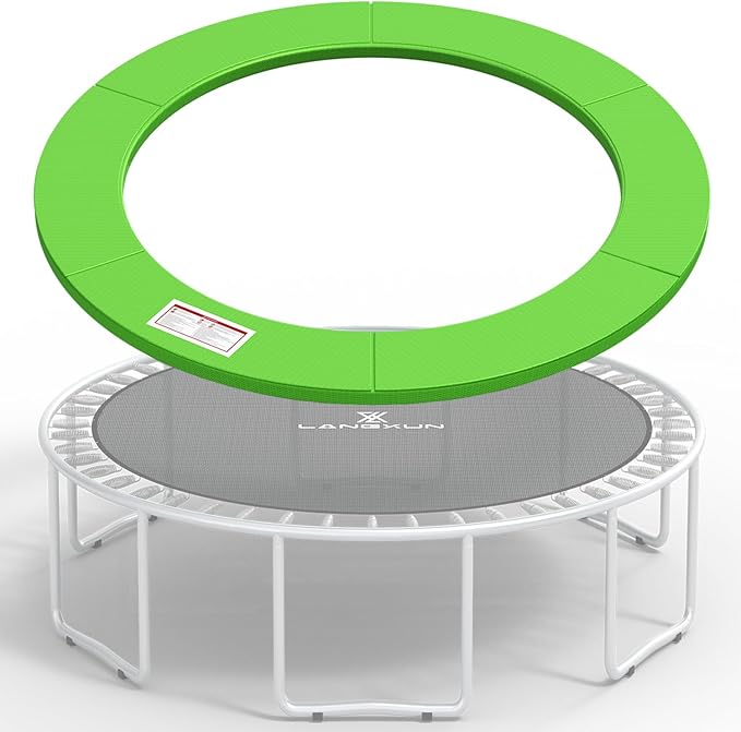 LANGXUN Universal Trampoline Repalcement Safety Pad, 8ft 10ft 12ft 14ft 15ft 16ft Waterproof