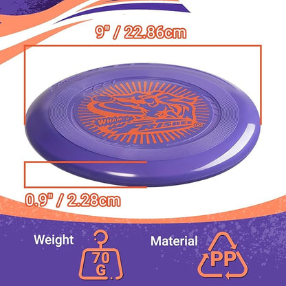 Wham-O Frisbee Go Flying Disc, 9 Inch Lightweight Sports Disc for Beginners Outdoor Beach Backyard
