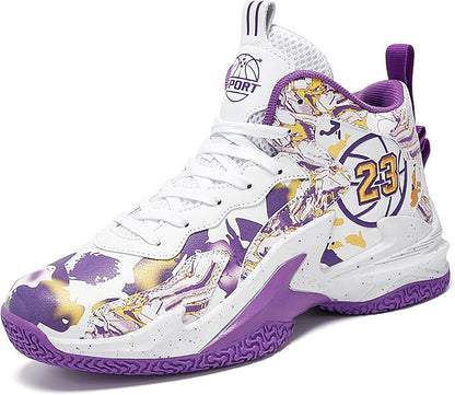 Boys Basketball Shoes Breathable Indoor Athletic Shoes Youth Outdoor Fashion Sneakers Comfortable
