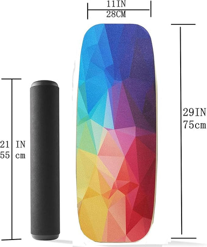 Balance Board Surf Trainer with Adjustable Stoppers - 2 Different Distance Options Balance Board
