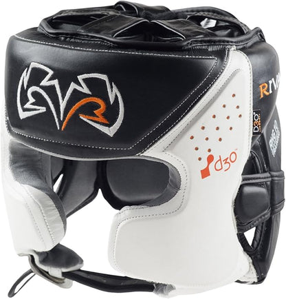 RIVAL Boxing RHG10 Intelli-Shock Headgear, D3O Front and Side Padding, Hook and Loop Back