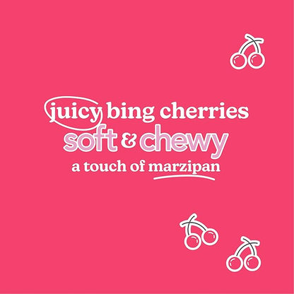 Love + Chew Soft Baked Protein Cookies, Gluten Free | (18) Count Cherry Almond Minis | Vegan