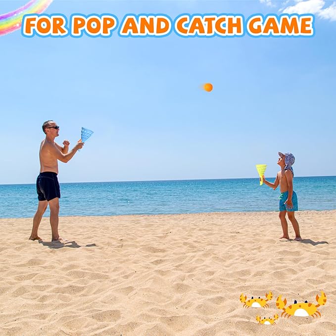 punkdog 30 PingPong Balls for Pop and Catch Ball Game - Outdoor Indoor Game Activities for Boys &