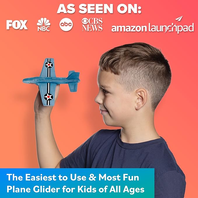 Foam Airplanes for Kids: Airplane Toy Glider Plane Styrofoam Airplanes - Best Stocking Stuffers for