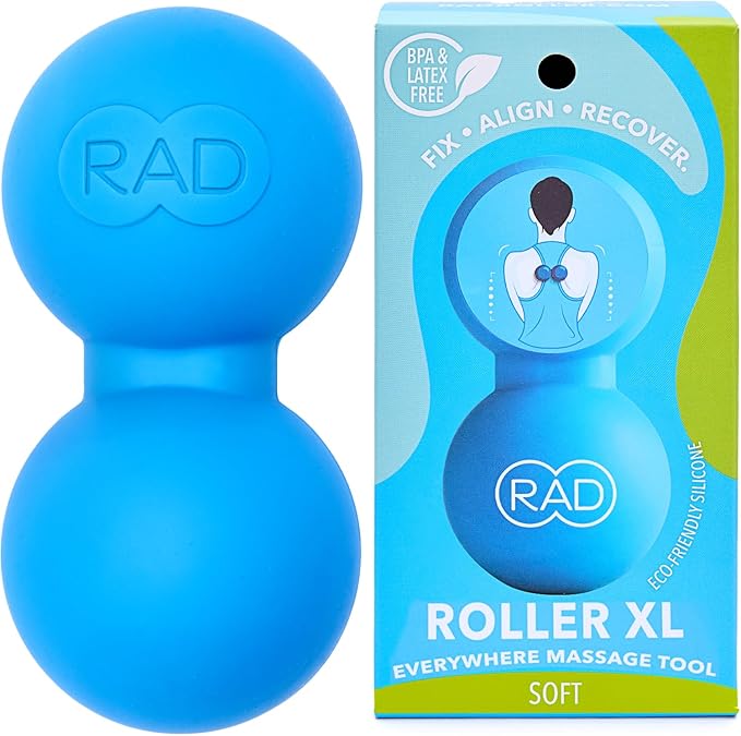 RAD XL Peanut Massage Ball ??High Density Yoga Deep Tissue Roller Ball ??Myofascial Release for