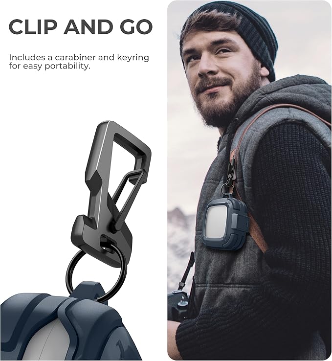 Dexnor for SHOKZ OpenFit Air Case with Drop-Proof Lock, Shockproof Rugged Bumper Cases Protective