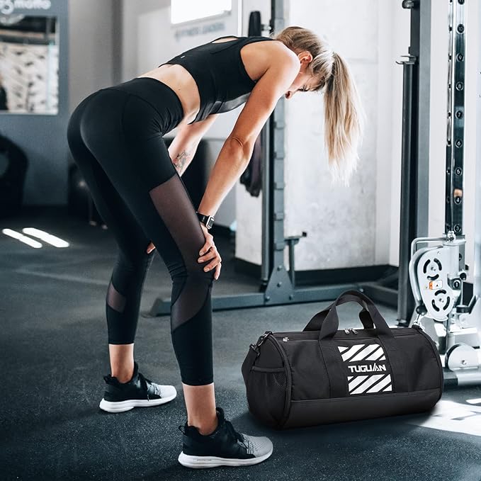 TUGUAN Gym Bag for Men Women with Wet Pocket & Shoe Compartment Travel Duffle Bag Man Sport