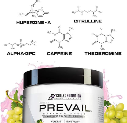 Prevail Pre Workout Powder with Nootropics: Pre Workout for Men and Women, Cutting Edge Energy and
