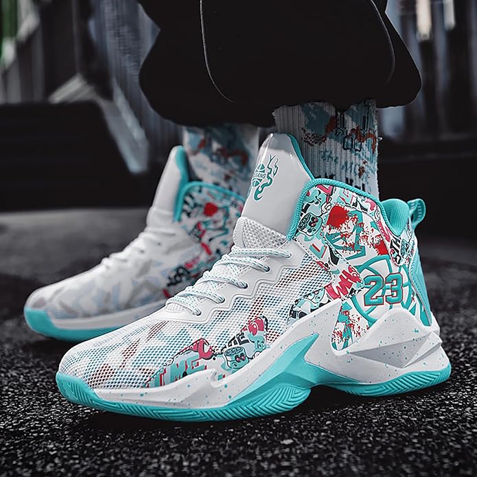 Boys Basketball Shoes Breathable Indoor Athletic Shoes Youth Outdoor Fashion Sneakers Comfortable