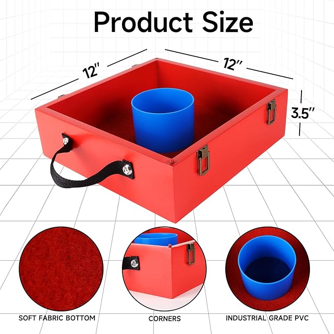 GSE Games & Sports Expert Premium Wood Washer Toss Game Set with 8 Washers with Bottle Opener for