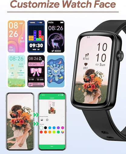 Fitness Tracker, Fitness Watches for Women Men with Heart Rate Monitor Blood Oxygen Sleep Tracker