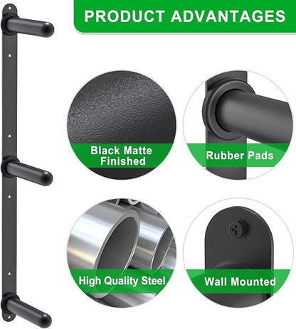 "Kipika Weight Plate Storage Rack - Wall Mounted Weight Plate Holder with Durable Steel