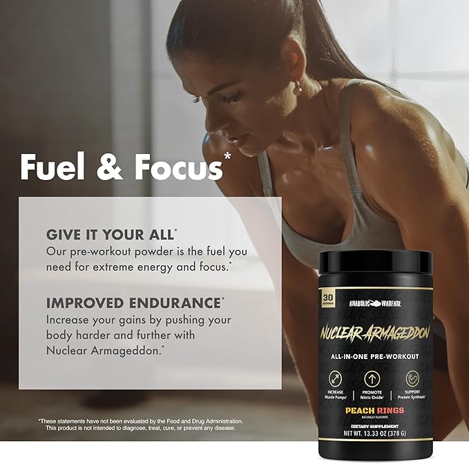 Anabolic Warfare Nuclear Armageddon Pre Workout Powder Pre-Workout for Men & Women with
