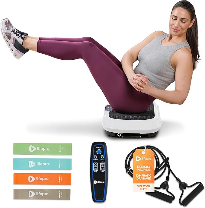 Lifepro Waver Vibration Plate Exercise Machine for Lymphatic Drainage, Muscle Activation, Full-Body