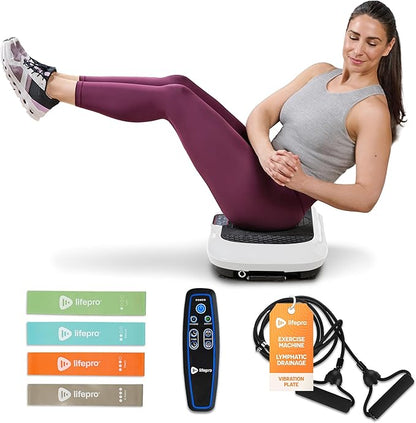 Lifepro Waver Vibration Plate Exercise Machine for Lymphatic Drainage, Muscle Activation, Full-Body