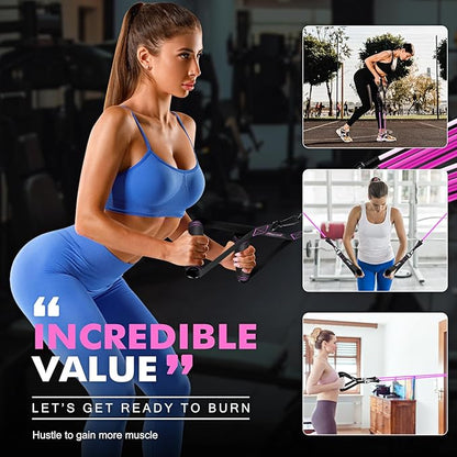 HPYGN Resistance Bands, Exercise Bands with Handles, Fitness Bands, Workout Bands with Door Anchor