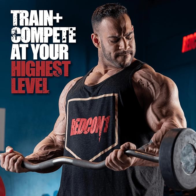 REDCON1 Total War Pre Workout - Beta Alanine + Citrulline Malate Keto Friendly Preworkout for Men &