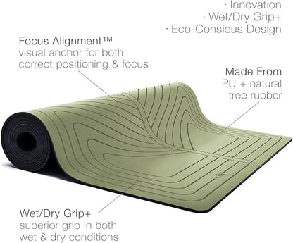 agoy Pro+ Warrior - Premium Non-Slip Yoga Mat – Eco-Conscious Design - PU Mat With Wet/Dry Grip+