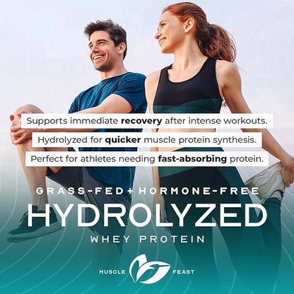 Muscle Feast Hydrolyzed Whey Protein Powder, Grass Fed and All Natural Hormone-Free, Hydro Whey
