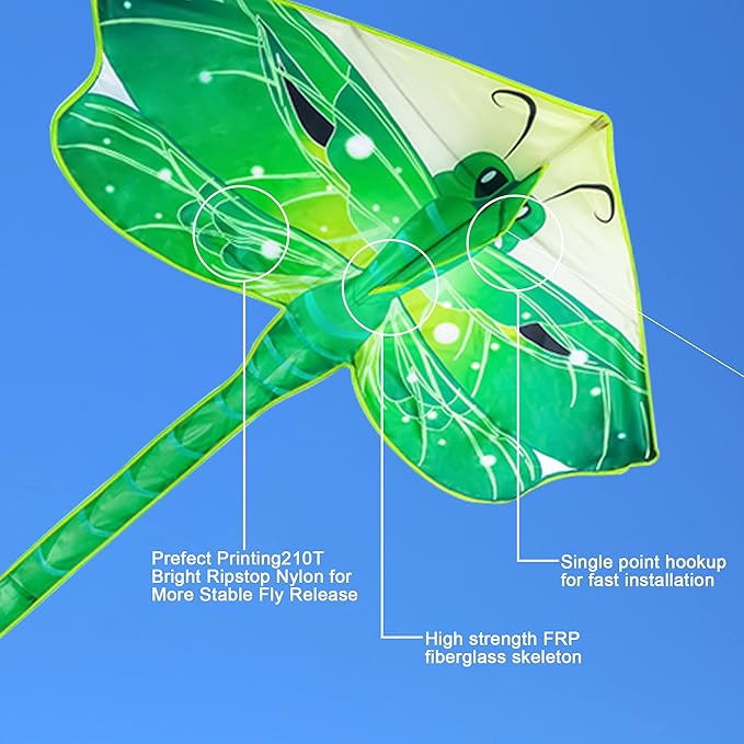 Large Kites for Adults Kites for Kids Ages 4-8， 8-12 Beach Park Outdoor Game Activities, Gifts for