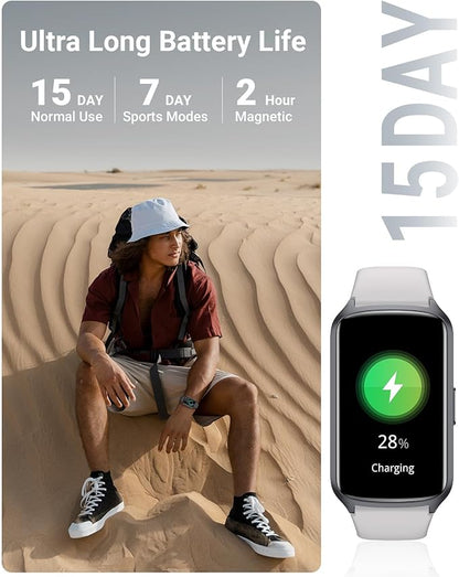 Health Fitness Tracker with 24/7 Heart Rate, Blood Oxygen, Blood Pressure, Sleep Tracker, 5ATM